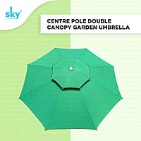 Double Canopy Center Pole Patio Umbrella