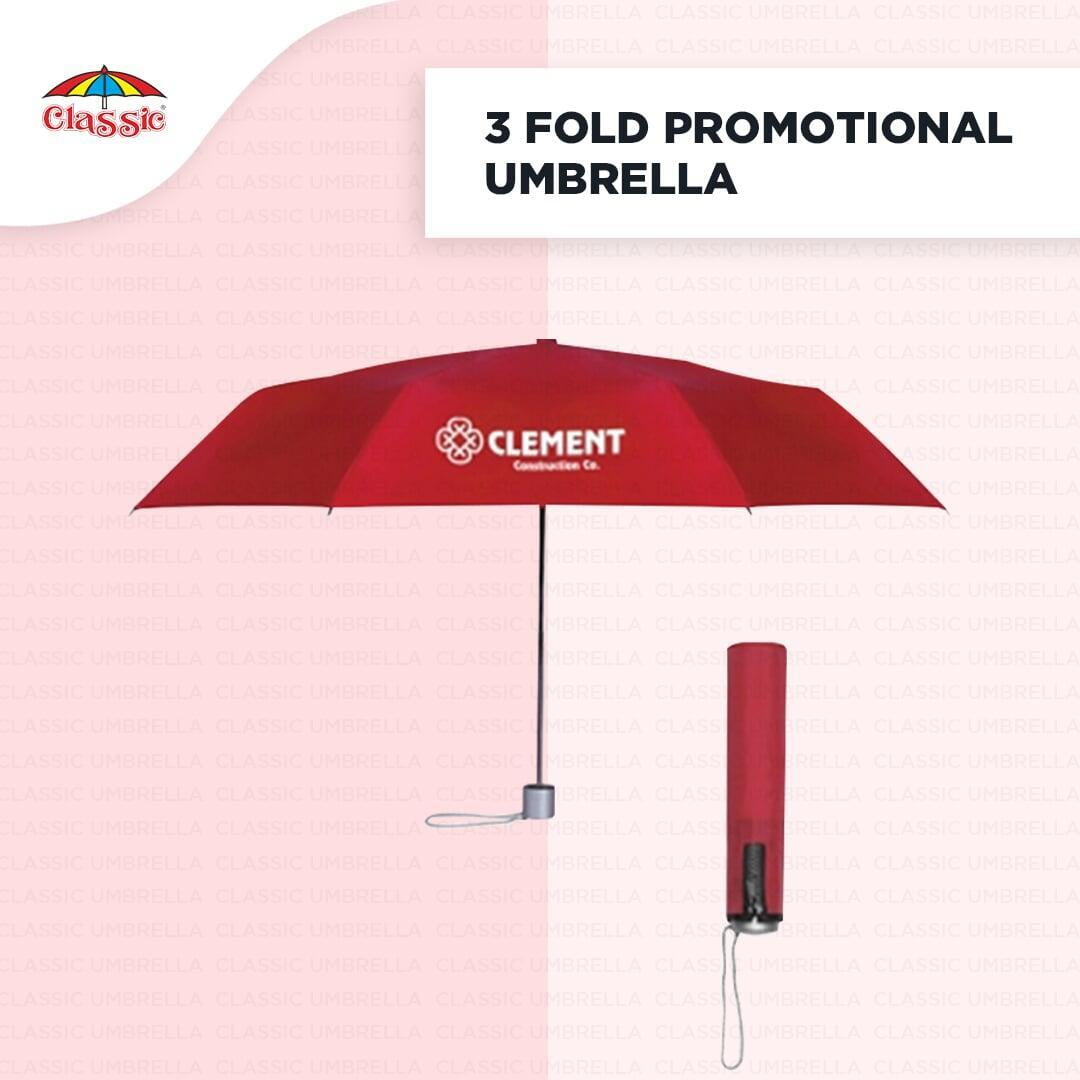 CLASSIC UMBRELLA 3FOLD PROMOTIONAL UMBRELLA