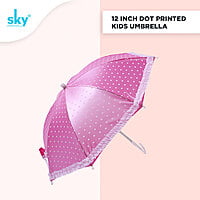 12Inch Dot Print Kids Umbrella | (Pack of 6pcs) | 12inch - INR 80/piece | 17inch - INR 120/piece