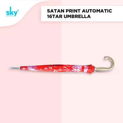 Satan Print 16tar Automatic Long Umbrella