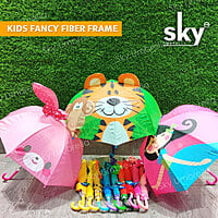 Fancy Fiber Frame 3D Design Kids Umbrella | (Pack of 12pcs) | INR 280/piece