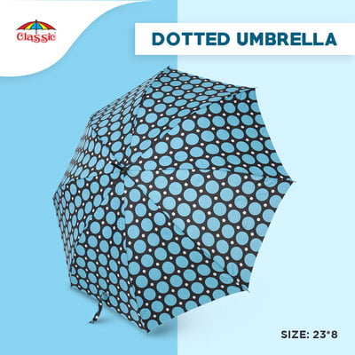 23*8 Dot Print Windproof Umbrella (6pcs Pack)