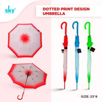 23*8 Dotted Print Design Umbrella (6pcs Pack)