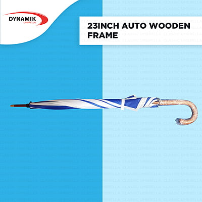 23inch Auto Wooden Frame Sky Umbrella | (Pack of 6pcs) | INR 210/piece