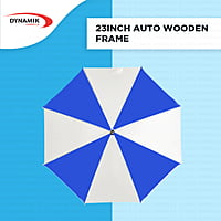 23inch Auto Wooden Frame Sky Umbrella | (Pack of 6pcs) | INR 210/piece