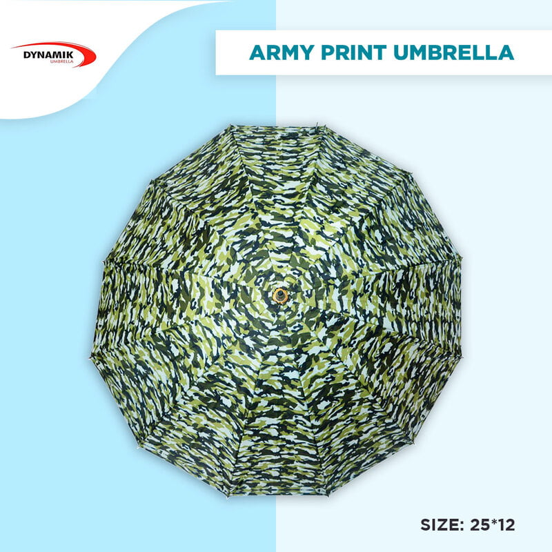 25*12 Army Print Umbrella (6pcs Pack)