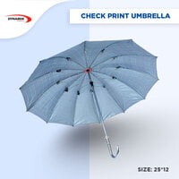 25*12 Check Print Umbrella (6pc Pack) 25*12 Check Print Umbrella (6pc Pack)