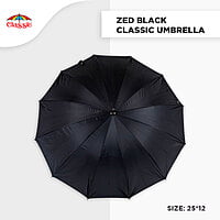 25*12 Zed Black Classic Umbrella (6pcs Pack) 25*12 Zed Black Classic Umbrella (6pcs Pack)