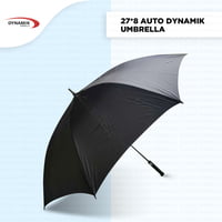 27inch Black Silver Automatic Classic Umbrella