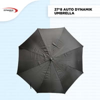 27inch Black Silver Automatic Classic Umbrella