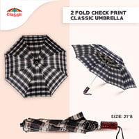 2fold Check print Classic Umbrella