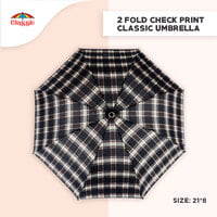 2fold Check print Classic Umbrella