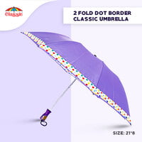 2fold Dot Border Classic Umbrella