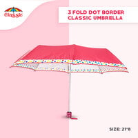 3Fold Dot Border Classic Umbrella