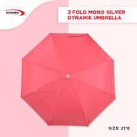 3Fold Mono Silver Dynamik Umbrella