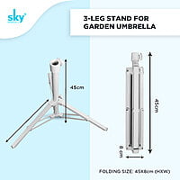 3-Leg Stand for Garden Umbrella (6pcs Pack)