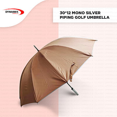 30inch Mono Silver Classic Golf Umbrella | (Pack of 6pcs) | INR 250/piece