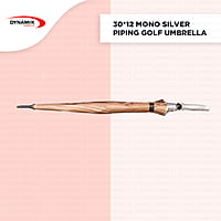 30inch Mono Silver Classic Golf Umbrella | (Pack of 6pcs) | INR 250/piece