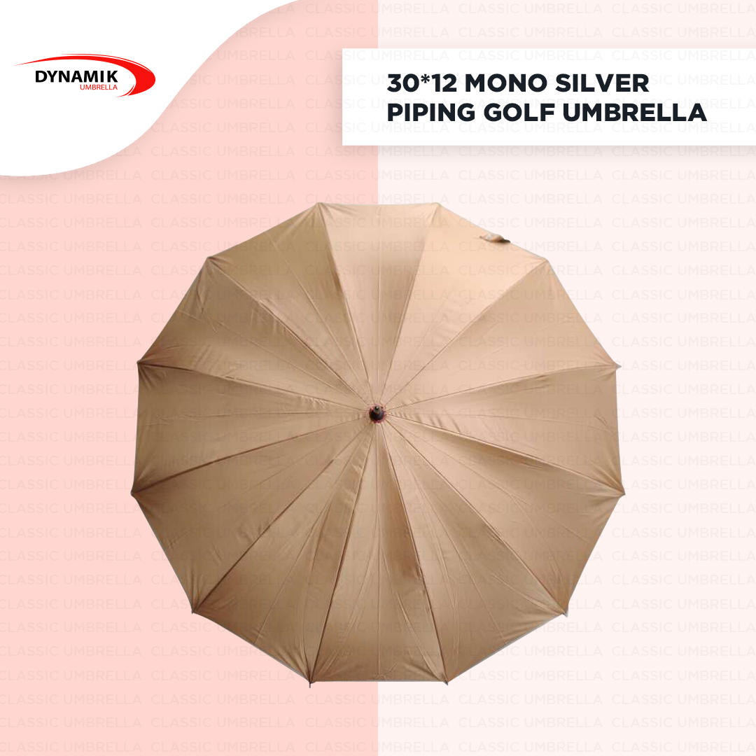 30inch Mono Silver Classic Golf Umbrella | (Pack of 6pcs) | INR 250/piece 30inch Mono Silver Classic Golf Umbrella | (Pack of 6pcs) | INR 250/piece