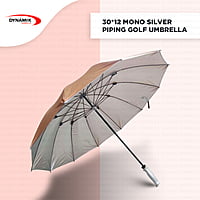 30inch Mono Silver Classic Golf Umbrella | (Pack of 6pcs) | INR 250/piece 30inch Mono Silver Classic Golf Umbrella | (Pack of 6pcs) | INR 250/piece