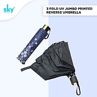 3Fold Inverted Jumbo Printed Umbrella | (Pack of 12pcs) | INR 250/piece