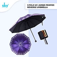 3Fold Inverted Jumbo Printed Umbrella | (Pack of 12pcs) | INR 250/piece