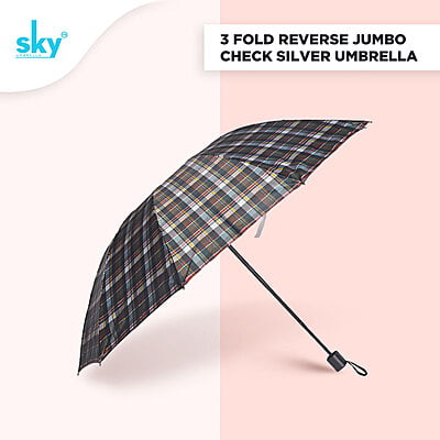 3Fold Jumbo Reverse Printed Umbrella | (Pack of 12pcs) | INR 250/piece
