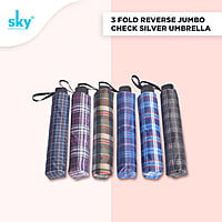 3Fold Jumbo Reverse Printed Umbrella | (Pack of 12pcs) | INR 250/piece