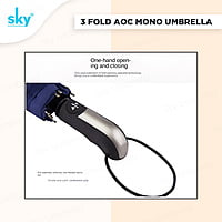 3FOLD AOC MONO SKY UMBRELLA  | (Pack of 12pcs) | INR 300/piece