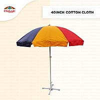 Cotton Fabric Multi Color Garden Outdoor Umbrella