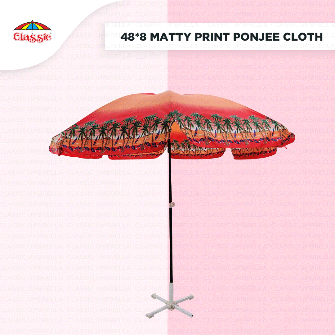 48inch Beach Printed Garden Umbrella