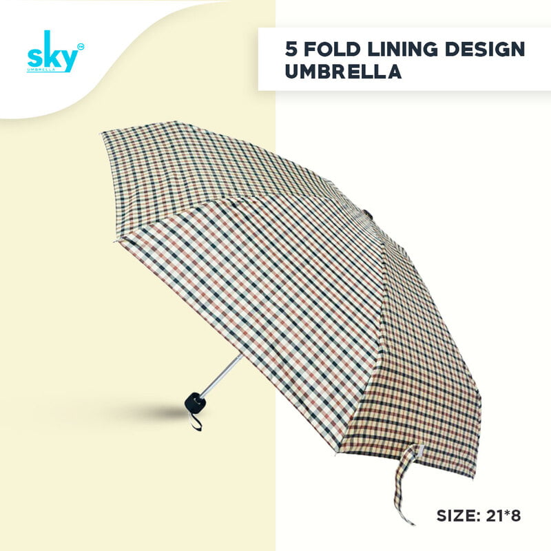 5Fold Lining Design Classic Umbrella