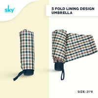 5Fold Lining Design Classic Umbrella