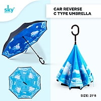 Car Reverse C Type Umbrella | (Pack of 6pcs) | INR 280/piece