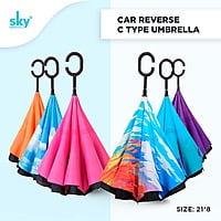 Car Reverse C Type Umbrella | (Pack of 6pcs) | INR 280/piece