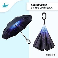 Car Reverse C Type Umbrella | (Pack of 6pcs) | INR 280/piece