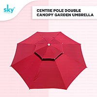 Double Canopy Center Pole Patio Umbrella