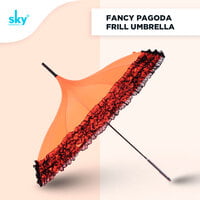 Fancy Pagoda Frill Umbrella