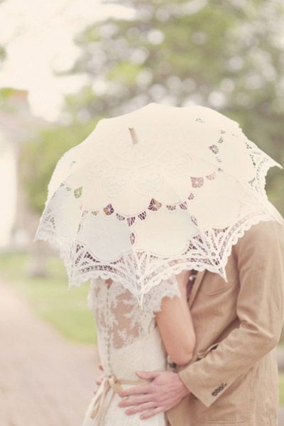 Vintage Lace  Cotton Umbrella