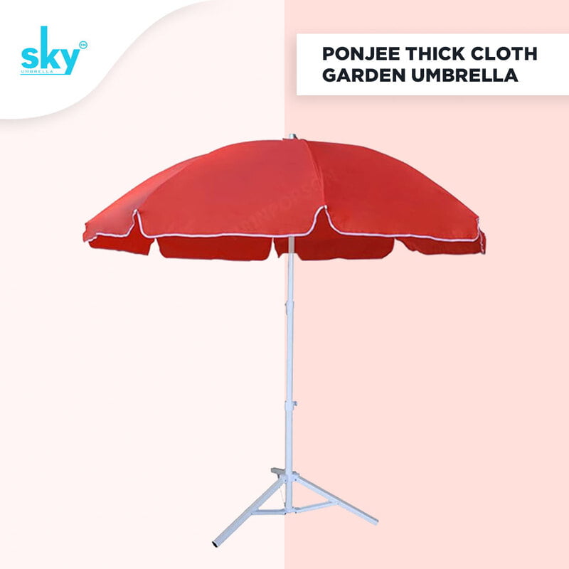 Ponjee Thick Cloth Windproof Garden Umbrella