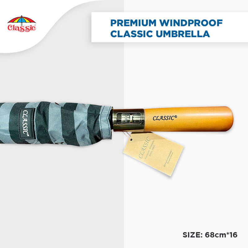 Premium Printed Windproof Classic Umbrella