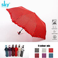 3fold Printed Automatic Frill Sky Umbrella | (Pack of 12pcs) | INR 350/piece