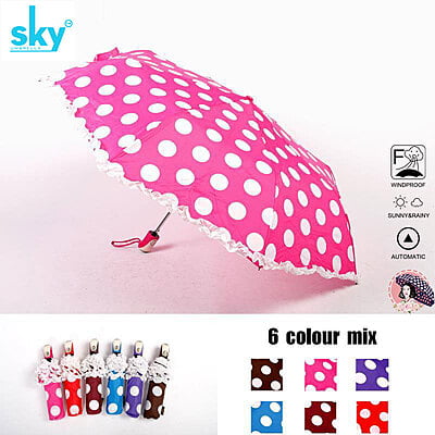 3fold Printed Automatic Frill Sky Umbrella | (Pack of 12pcs) | INR 350/piece