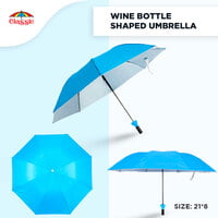 Wine Bottle Shaped Umbrella