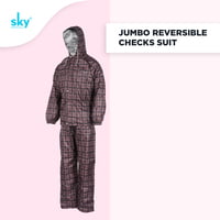 Reversible Rain Suit Checks Print