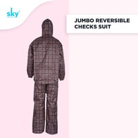 Reversible Rain Suit Checks Print