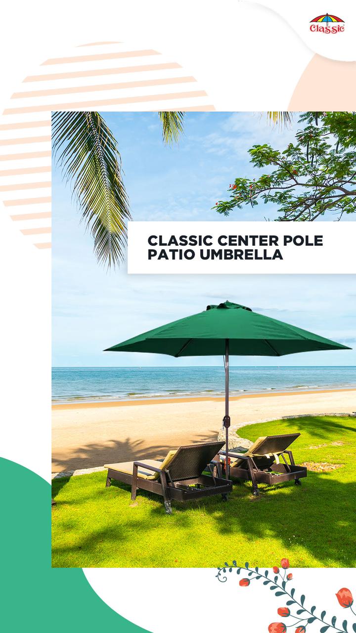 Center Pole Garden Parasol Umbrella Center Pole Garden Parasol Umbrella