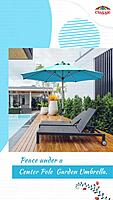 Center Pole Garden Parasol Umbrella Center Pole Garden Parasol Umbrella