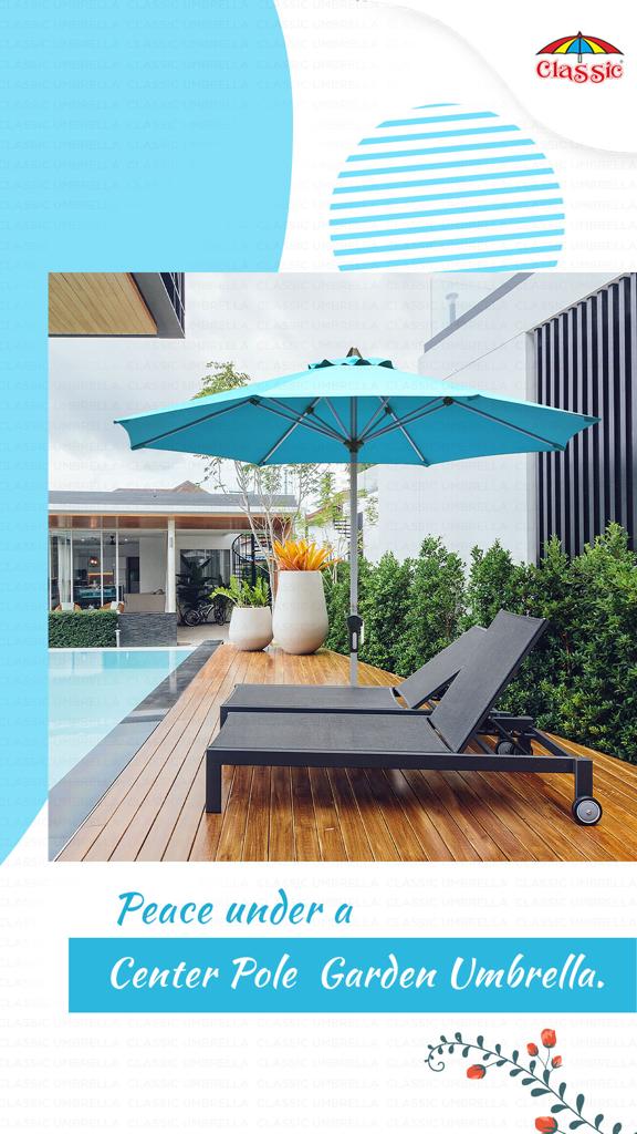 Center Pole Garden Parasol Umbrella Center Pole Garden Parasol Umbrella