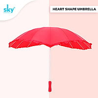 Heart Shape Umbrella | Pack of 6pcs | 21inch - INR 480/piece